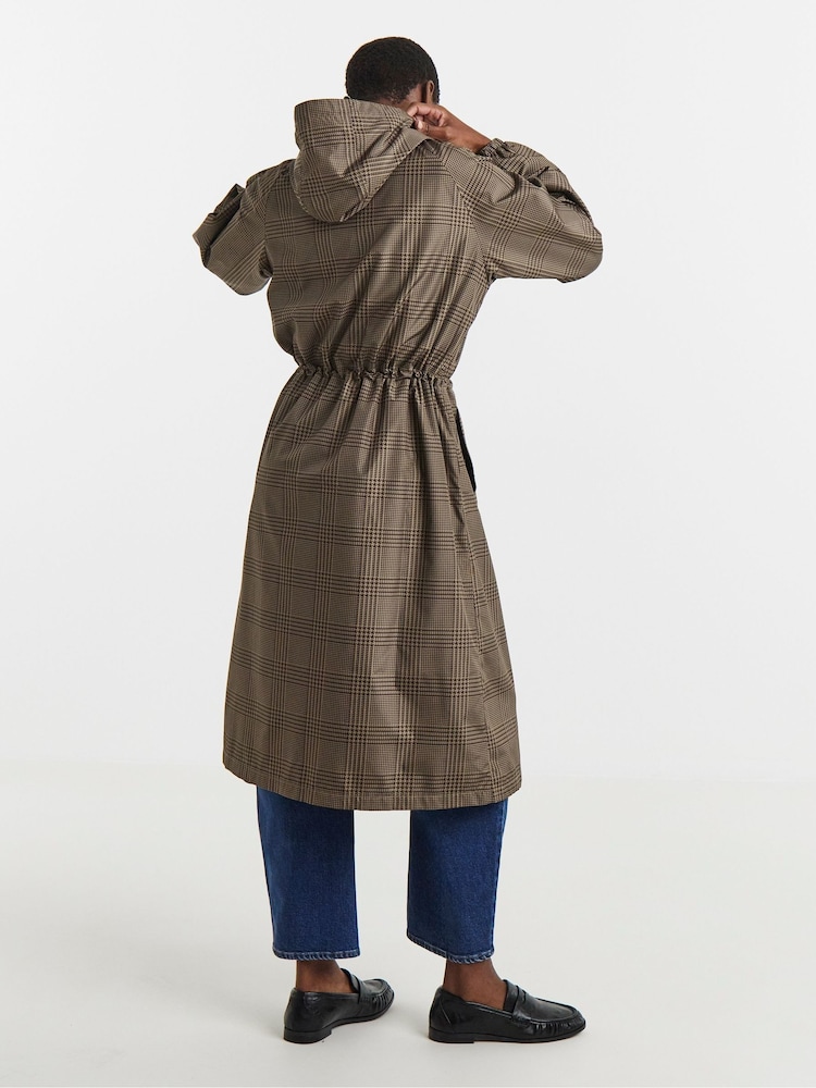JD Williams Brown Longline Lightweight Raincoat - Image 2 of 4 JD Williams Brown Longline Lightweight Raincoat - Image 2 of 4
