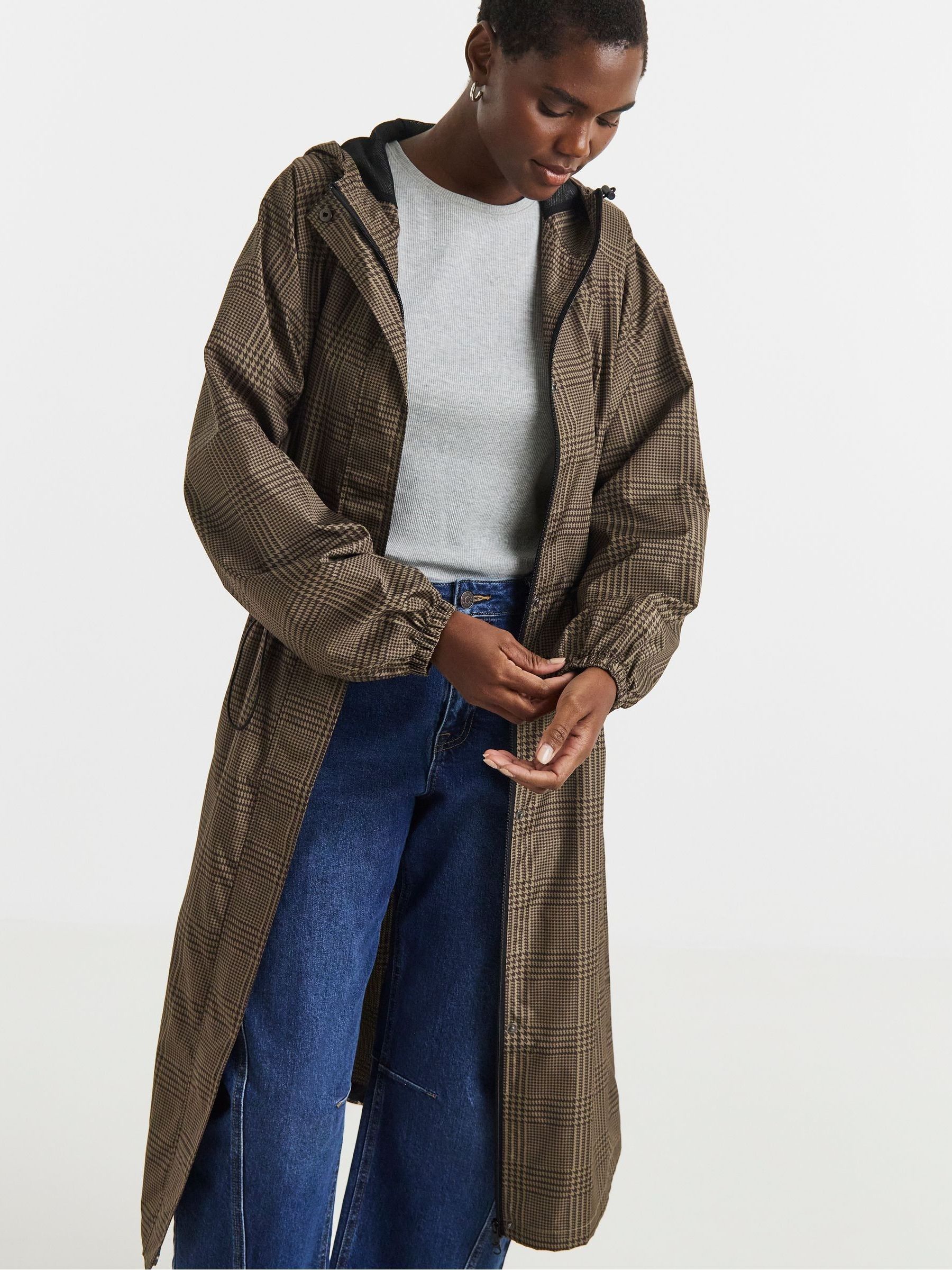 【UJOH DANSKIN】WR CARRY COAT 撥水 キャリーコート L Buy JD Williams Brown Longline Lightweight Raincoat from Next USA