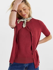 JD Williams Short Sleeve Cardigan and Vest Set - Obraz 4 z 4
