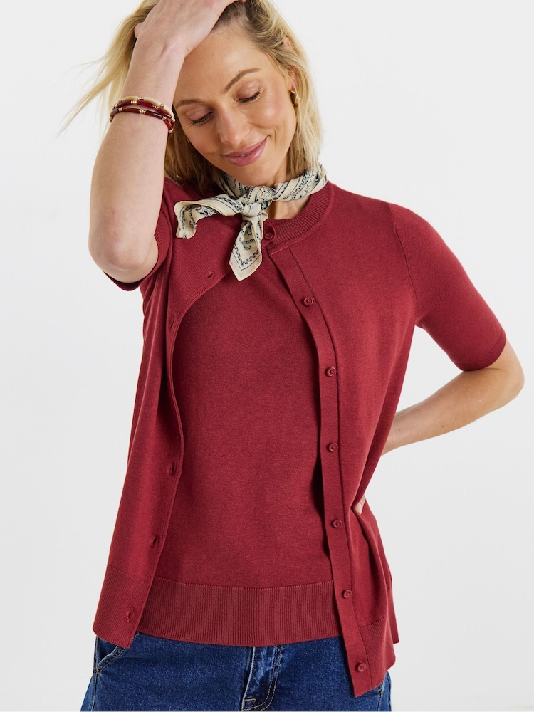 JD Williams Short Sleeve Cardigan and Vest Set - Obraz 4 z 4 JD Williams Short Sleeve Cardigan and Vest Set - Obraz 4 z 4
