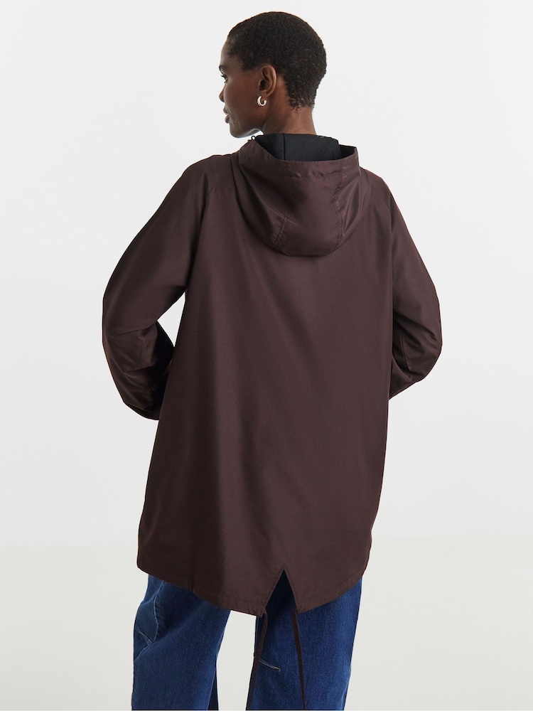 JD Williams Brown Fishtail Lightweight Raincoat - Image 2 of 4 JD Williams Brown Fishtail Lightweight Raincoat - Image 2 of 4
