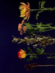 Autumn Rose and Chrysanthemum Flower Gift Bag - Image 3 of 4
