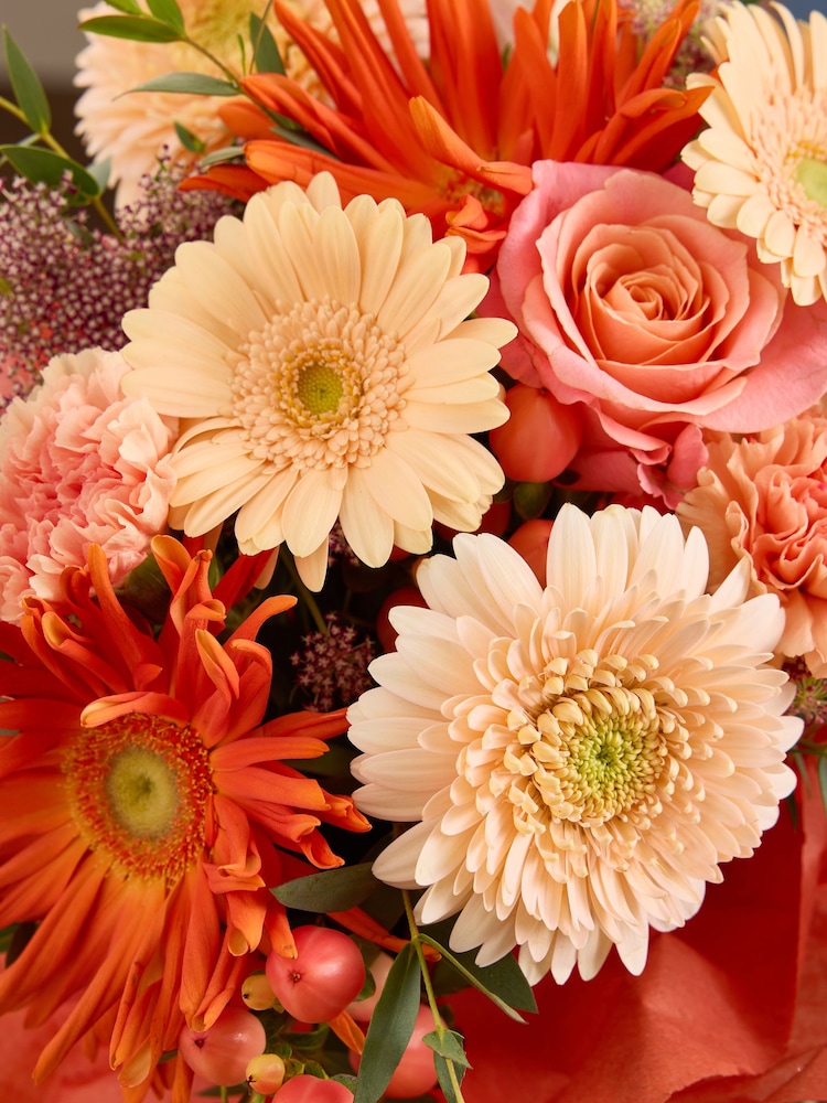 Autumn Rose and Gerbera Flower Gift Bag - Image 2 of 4