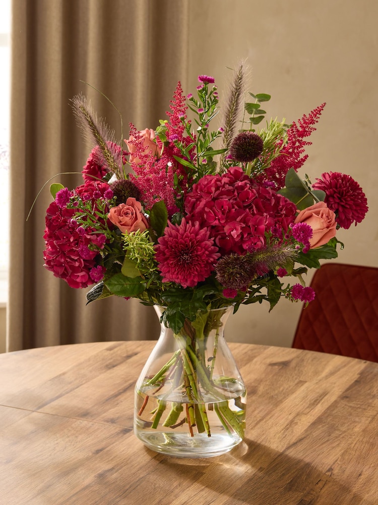 Autumn Rose and Hydrangea Flower Bouquet - Image 1 of 5