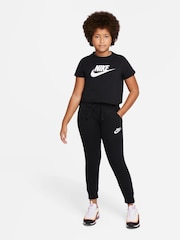 Nike Black Futura Cropped 100% Cotton T-Shirt - Image 4 of 4