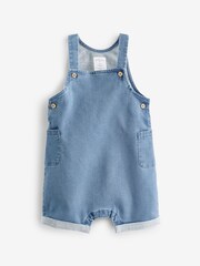 MORI Blue Denim Organic Cotton Chambray Soft Dungarees - Image 1 of 2