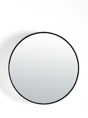 Black Round Mirrored Wall Cabinet - Image 3 of 6