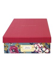Joules Blue Floral Document Storage Box - Image 1 of 3