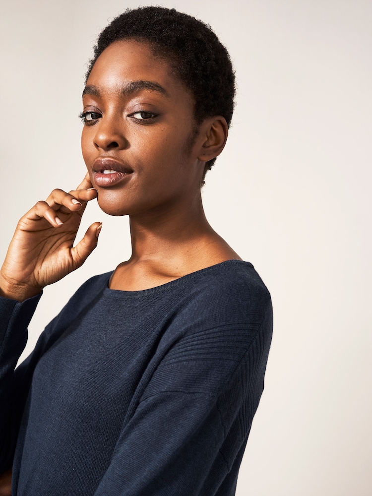 White Stuff Blue Olivia Jumper - Image 3 of 6