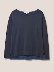 White Stuff Blue Olivia Jumper - Image 5 of 6