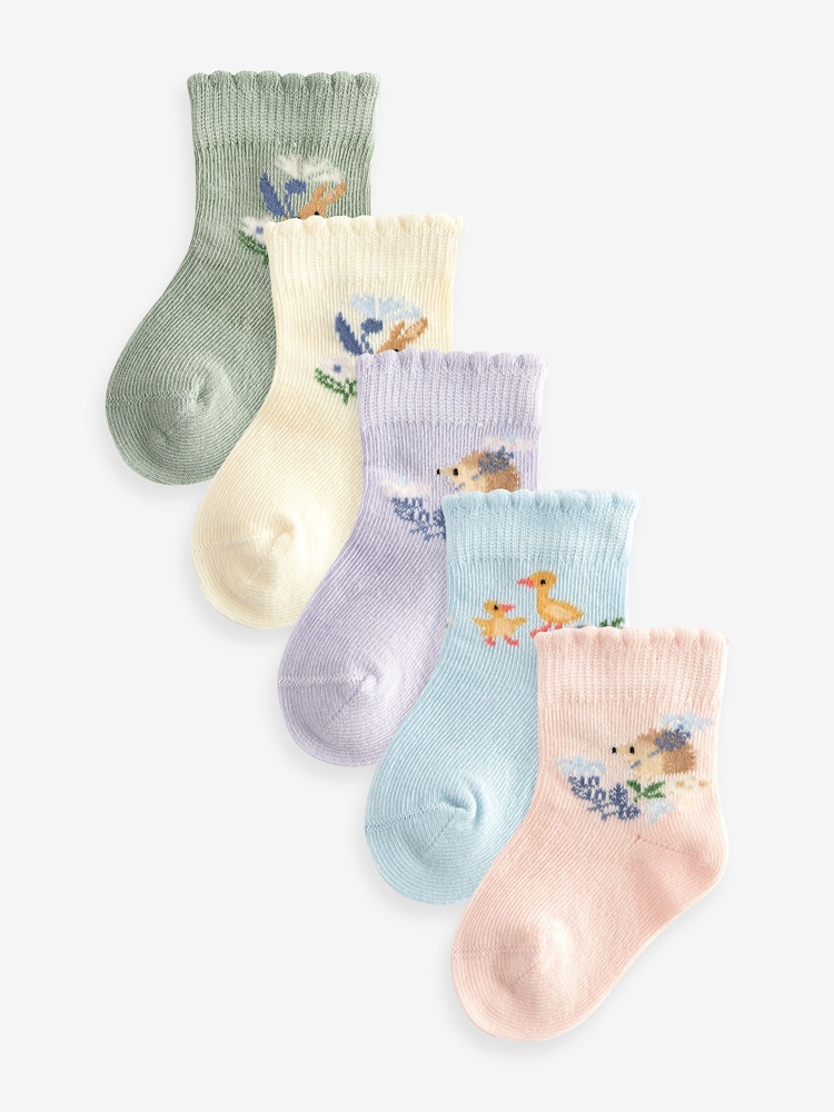 rožnata - Otroške nogavice 5 Pack (0mths-2yrs) - Slika 1 iz 5