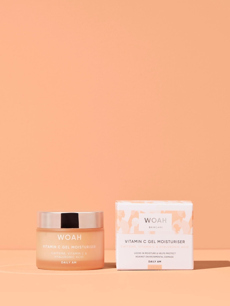 WOAH by Next Vitamin C Gel Moisturiser 50ml Vegan Friendly - Image 1 of 7