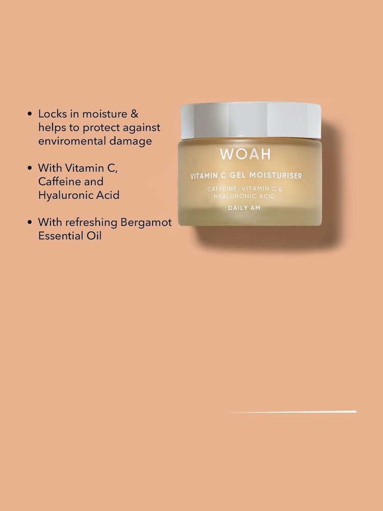 WOAH by Next Vitamin C Gel Moisturiser 50ml Vegan Friendly - Image 7 of 7