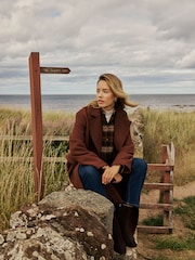 Nobodys Child Brown Byoma Relaxed Db Coat - Image 1 of 6