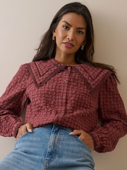 Nobodys Child Red Allegra Blouse - Image 3 of 5
