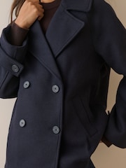 Nobodys Child Blue Bimla Short Pea Coat - Image 5 of 5