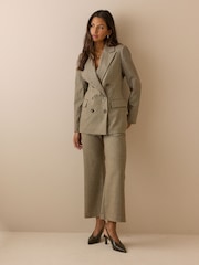 Nobodys Child Brown Db Polka Dot Heritage Check Blazer - Image 1 of 5
