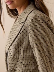 Nobodys Child Brown Db Polka Dot Heritage Check Blazer - Image 4 of 5