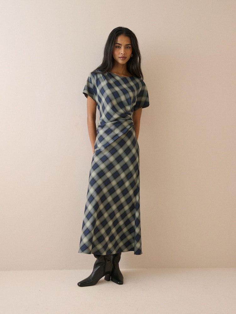 Nobodys Child Blue Blaine Midi Dress - Image 1 of 5 Nobodys Child Blue Blaine Midi Dress - Image 1 of 5