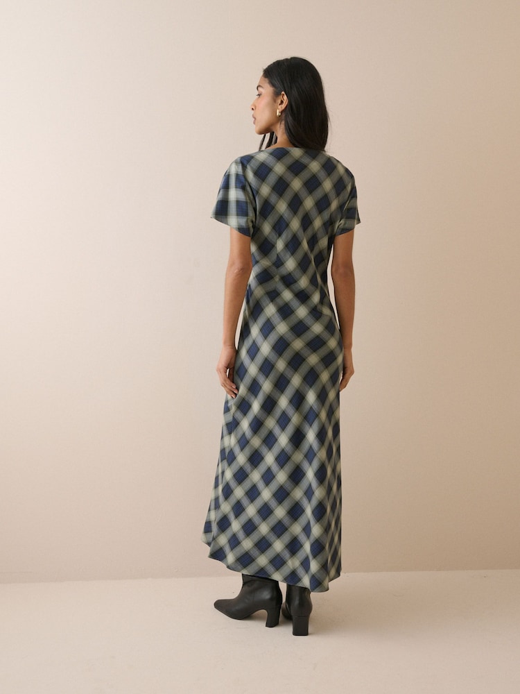 Nobodys Child Blue Blaine Midi Dress - Image 2 of 5 Nobodys Child Blue Blaine Midi Dress - Image 2 of 5