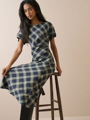 Nobodys Child Blue Blaine Midi Dress - Image 3 of 5