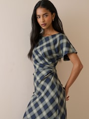Nobodys Child Blue Blaine Midi Dress - Image 4 of 5
