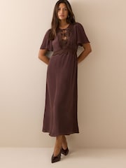Nobodys Child Brown Wynne Midi Dress - Image 2 of 5