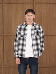 CAPO Black Flannel Overshirt - Image 1 of 5