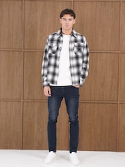CAPO Black Flannel Overshirt - Image 3 of 5