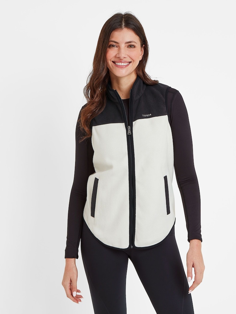Tog 24 Black/White Sarel Fleece Gilet - Image 2 of 8