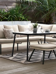 Natural Helsinki Garden 4 Piece Rattan Corner Dining Set - Image 1 of 1