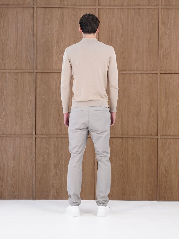 CAPO Egyptian Cotton 1/4 Zip Sweat Top - Attēls 2 no 5