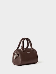 Osprey London Brown The Madison Mini Leather Barrel Bag - Image 2 of 6