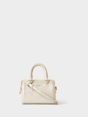 Osprey London Cream The Madison Mini Leather Barrel Bag - Image 1 of 6