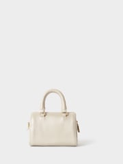 Osprey London Cream The Madison Mini Leather Barrel Bag - Image 3 of 6