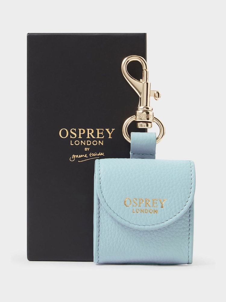 Osprey London Blue The Leather Air Pod Case Keyring & Gift Box - Image 1 of 6 Osprey London Blue The Leather Air Pod Case Keyring & Gift Box - Image 1 of 6