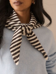 Nobodys Child Stripe Small Triangle Scarf - Image 4 de 5