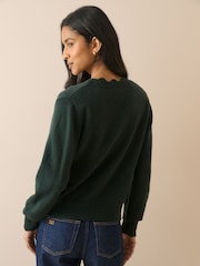 Nobodys Child Crochet Trim V-Neck Jumper - صورة 2 من 5