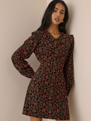 Nobodys Child Black Hannah Cord Mini Dress - Image 3 of 5