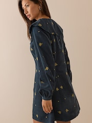 Nobodys Child Blue Hannah Cord Mini Dress - Image 2 of 5