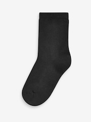 Black 5 Pack Cotton Rich Cushioned Sole Ankle Socks - Image 2 of 3