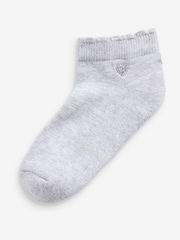 Multi 7 Pack Cotton Rich Embroidered Cushioned Sole Trainer Socks - Image 7 of 8