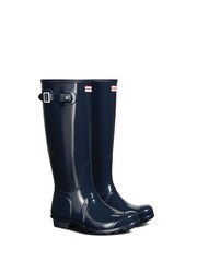 Hunter Navy Original Tall Gloss Wellies - Image 2 of 3