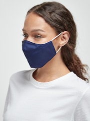 Plain Navy Face Covering - Image 2 of 2