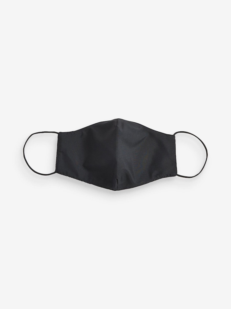 Plain Black Face Covering - Image 2 of 2