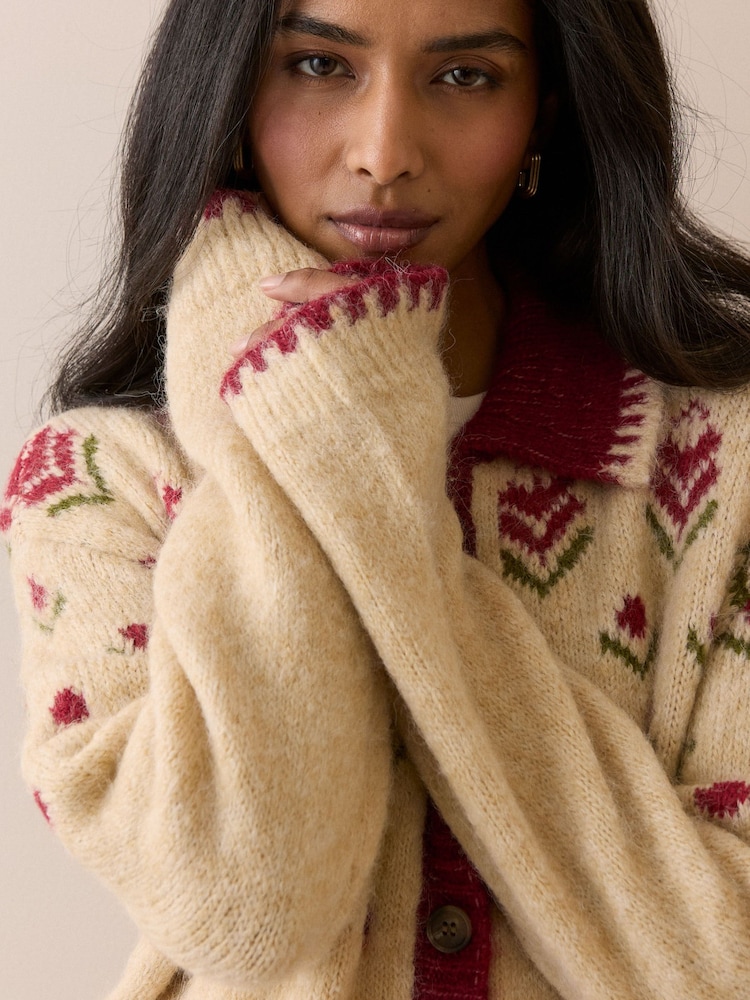Nobodys Child Ditsy Collar Knitted Jacket - תמונה 5 מתוך 5 Nobodys Child Ditsy Collar Knitted Jacket - תמונה 5 מתוך 5