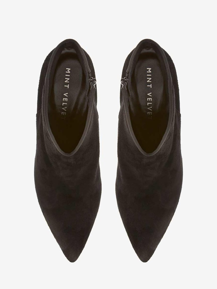 Mint Velvet Black Suede Finny Ankle Boots - Image 2 of 4