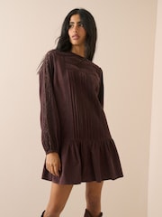 Nobodys Child Denise Cord Mini Dress - 6şəkildən 4 şəkil