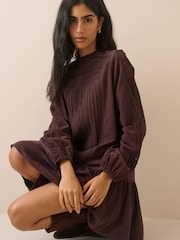Nobodys Child Denise Cord Mini Dress - 6şəkildən 5 şəkil