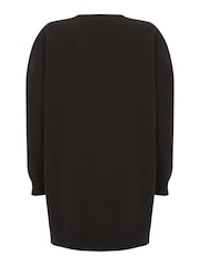 Mint Velvet Black Long Zip Sweatshirt - Image 7 of 7